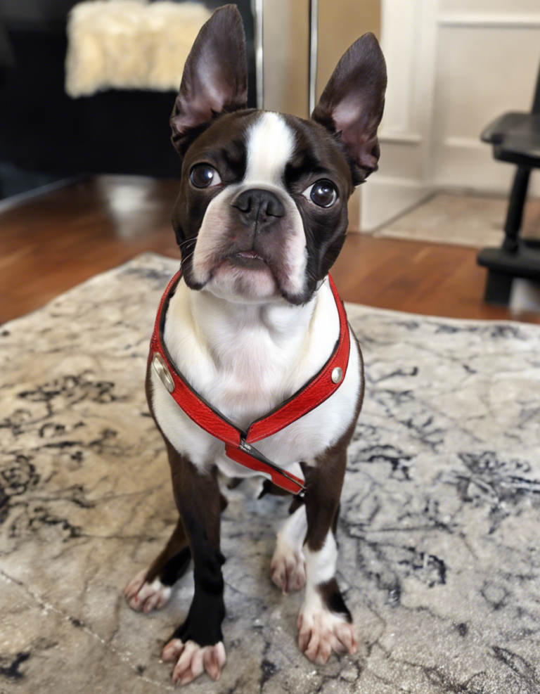 Brown Boston Terrier