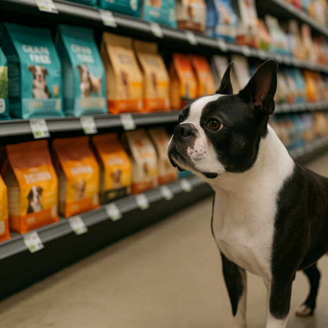 Grain or grain free dog food for boston terriers