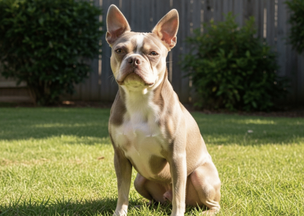 lilac champagne boston terrier